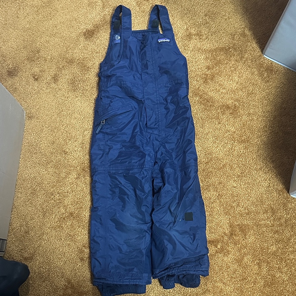 Patagonia Kids Navy Snow Bibs